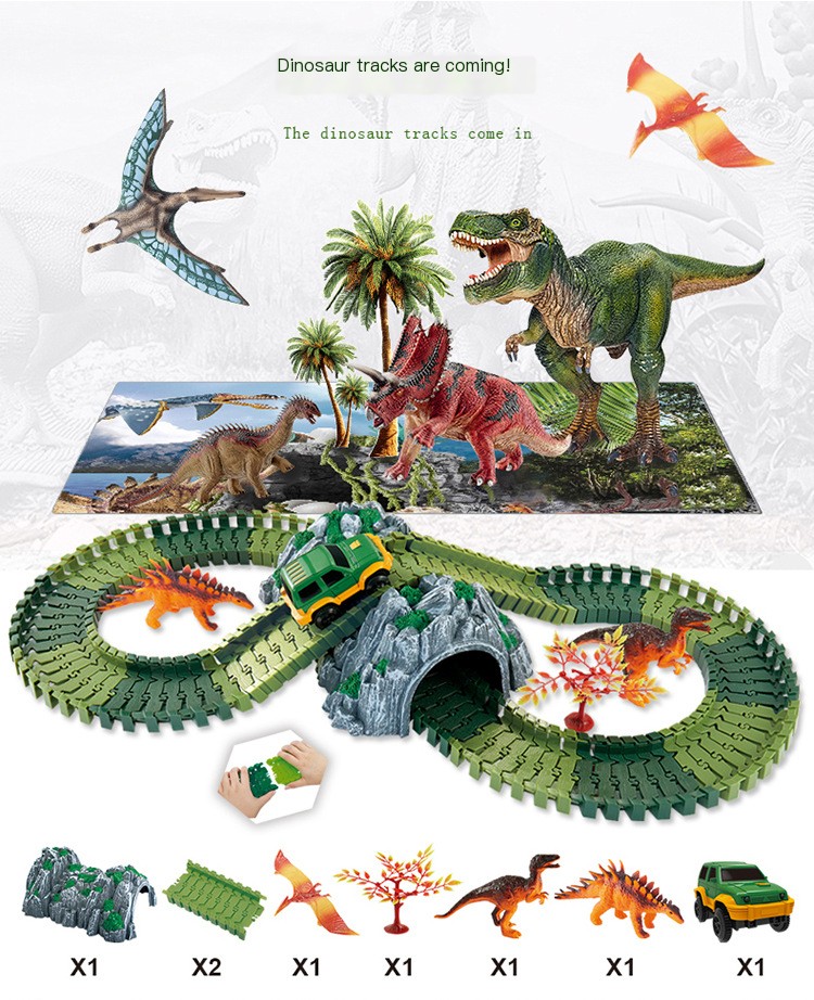 Dinosaur Track Car Toy 2