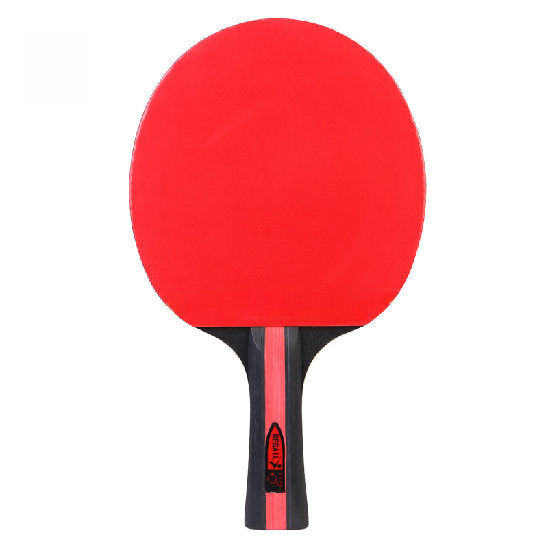 REGAIL red long handle table tennis racket double-sided beef tendon glue adult student training table tennis racket multi-color optional image