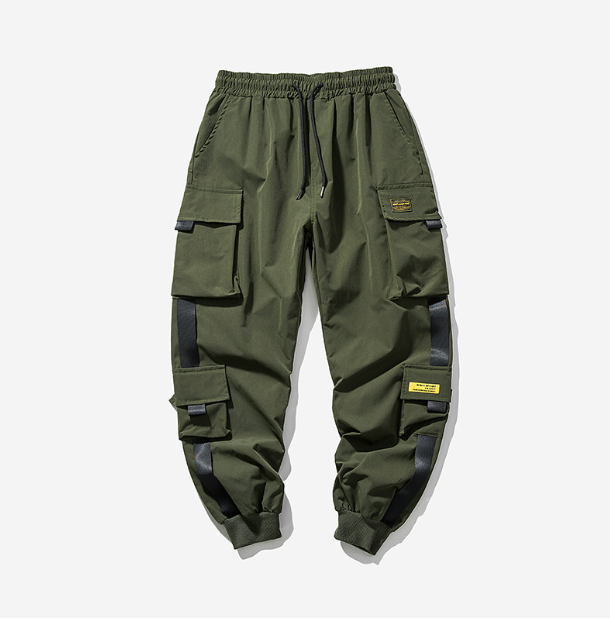 High-Waist Cargo Jogger Pants