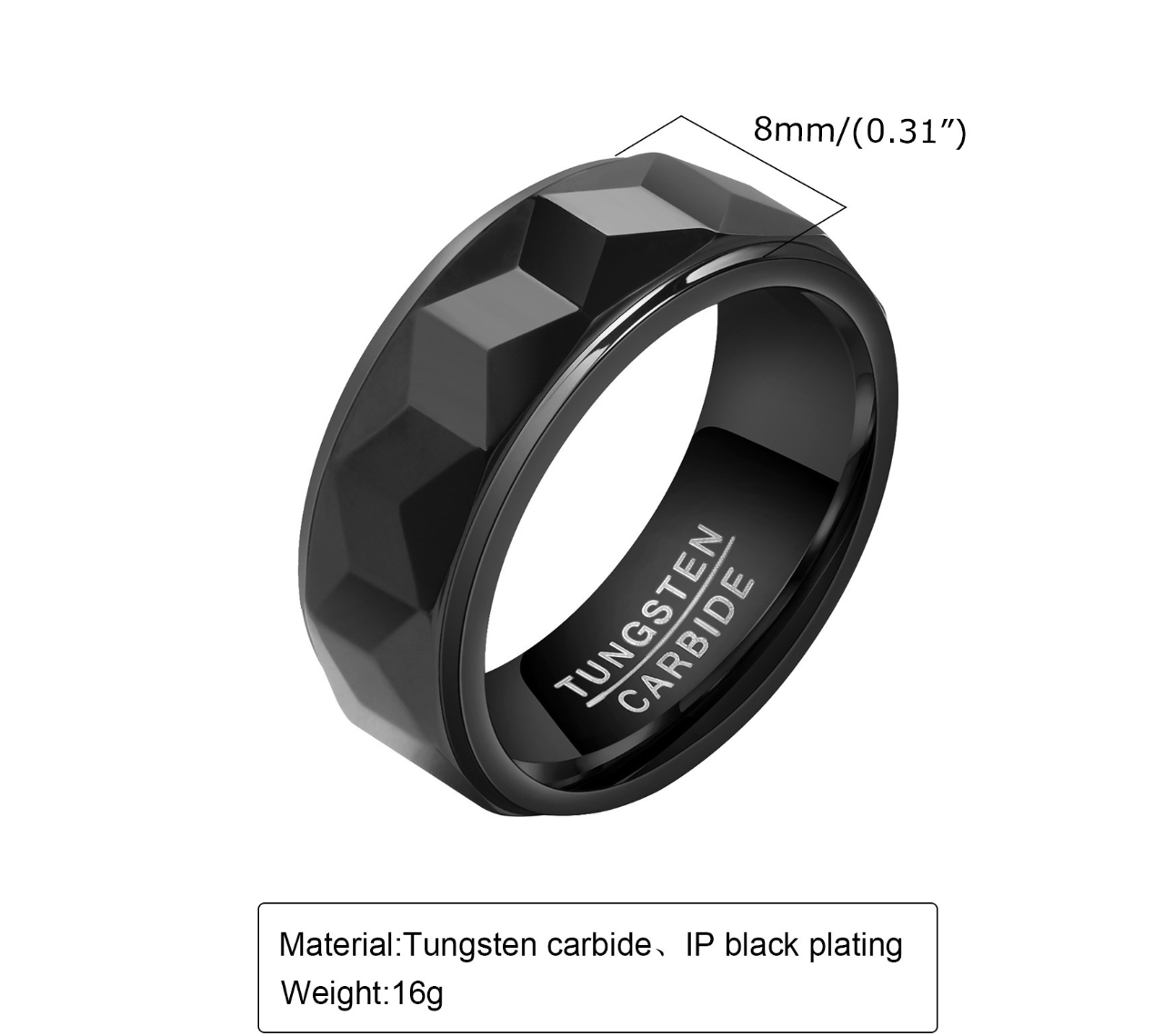 Tungsten Gold Ring 4