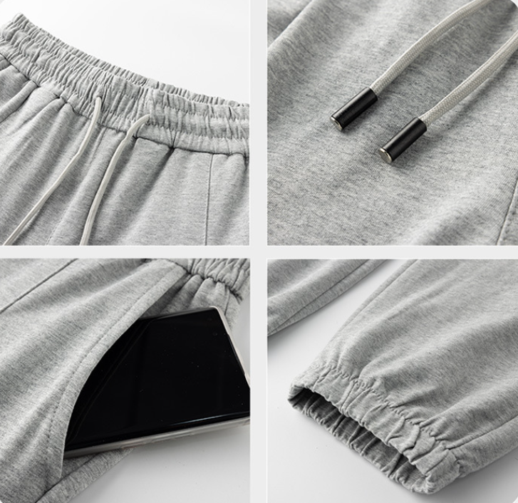 Men's Loose All-match Casual Terry Sweatpants Image 3