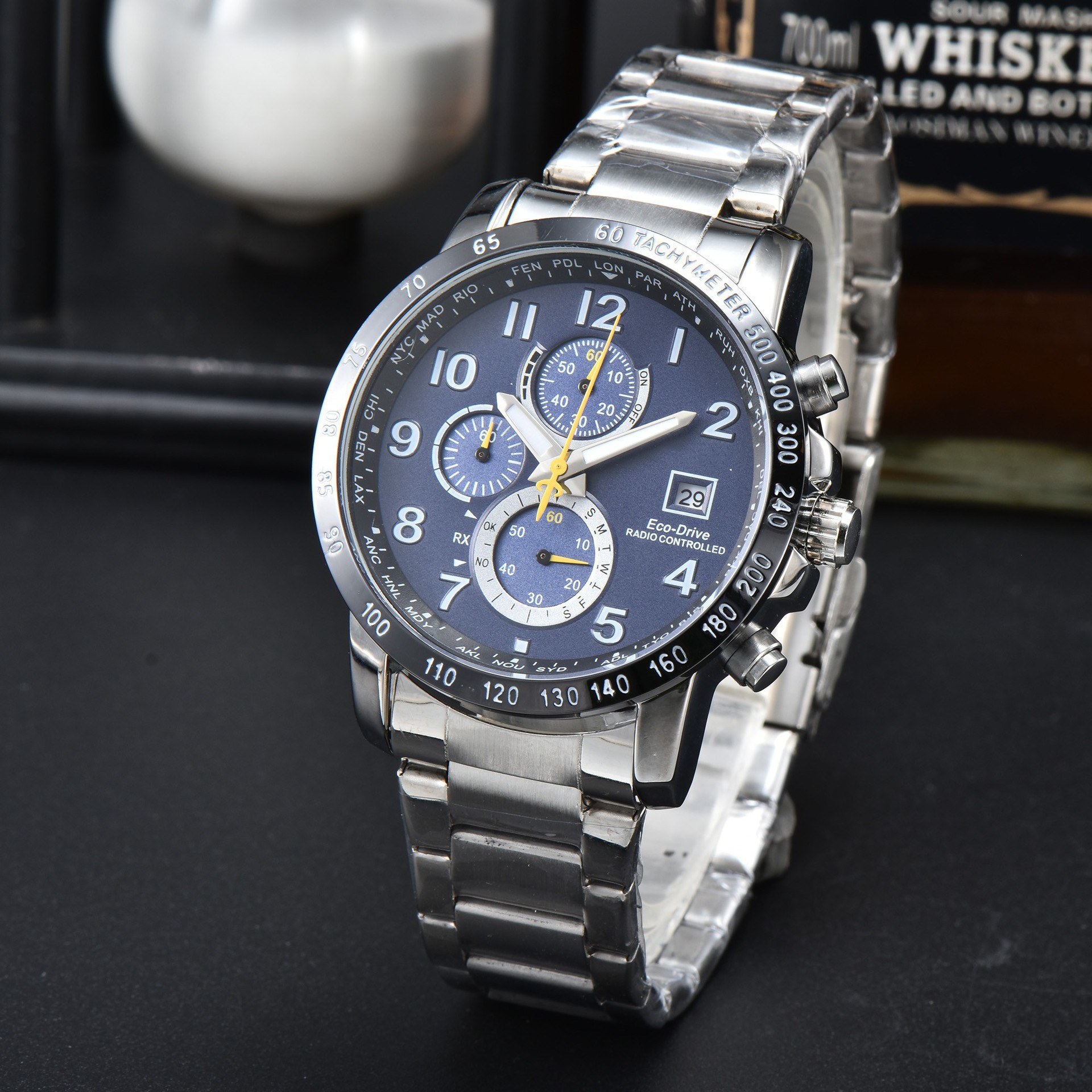 Waterproof Multi-Function Calendar Watch - Blue