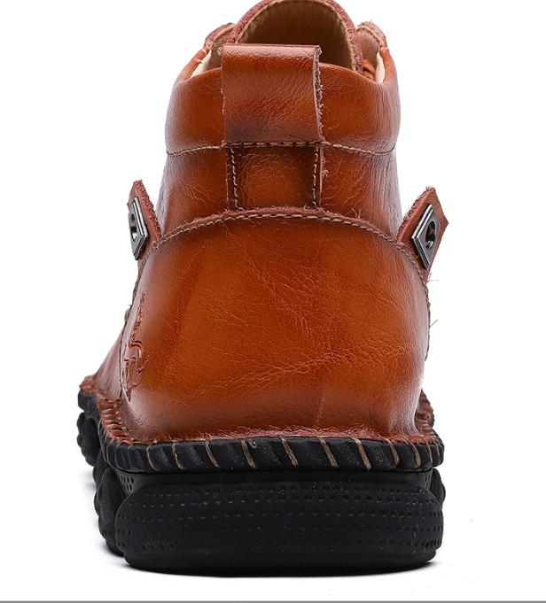 Winter Cowhide Casual Leather Shoes Image 4