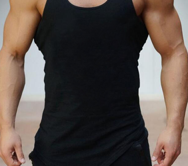 Men's Fitness Tank Top on model