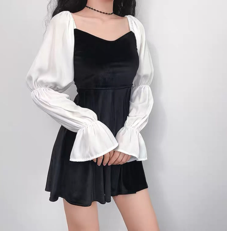 Puff Sleeve Dress Image 4