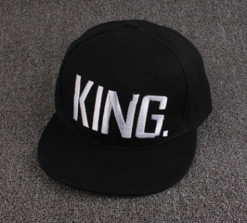 King Queen Letter Couples Baseball Caps