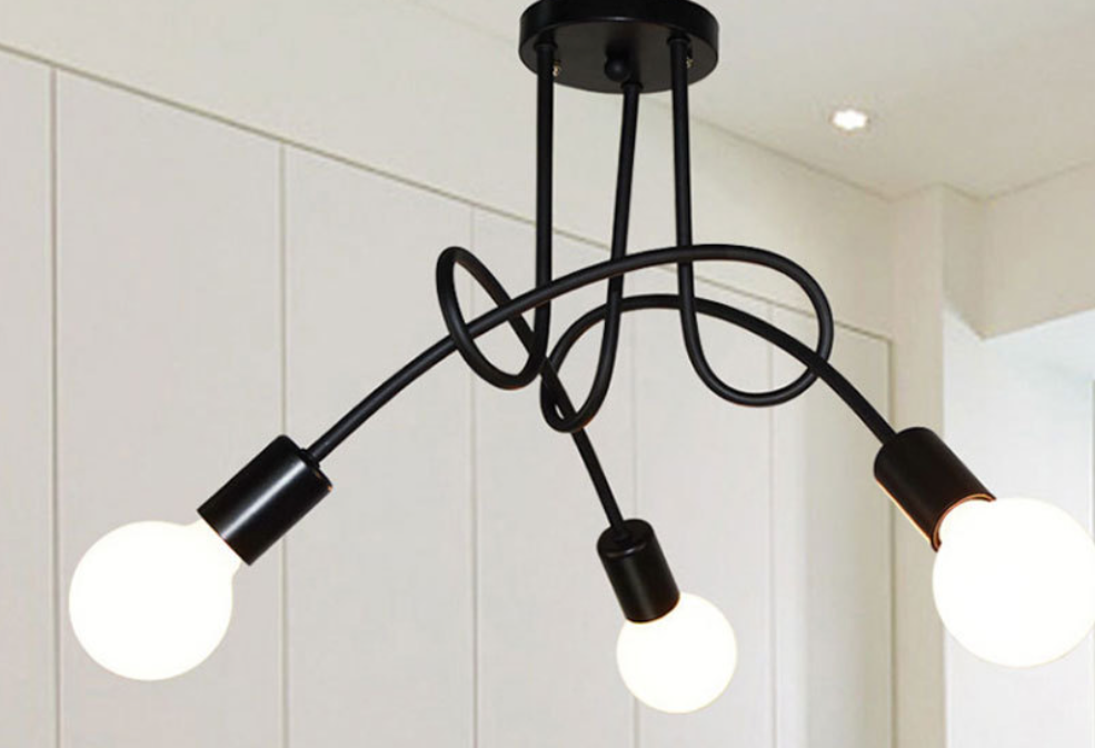 Twisted Elbow Ceiling Lamp Image 2