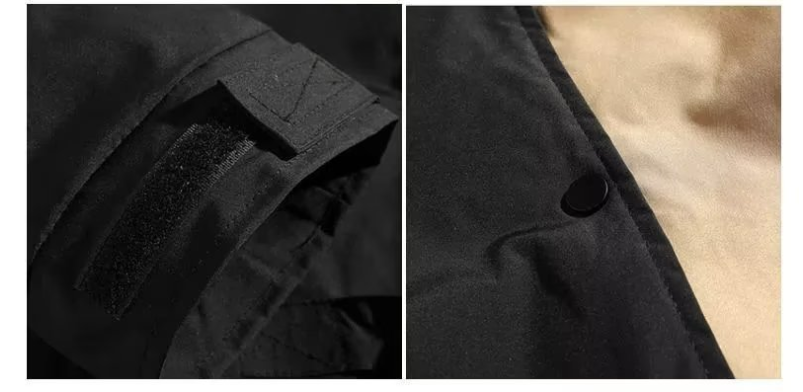 Thick Color-Block Work Cotton Jacket Image 5