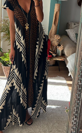 Oversized swing dress - side view