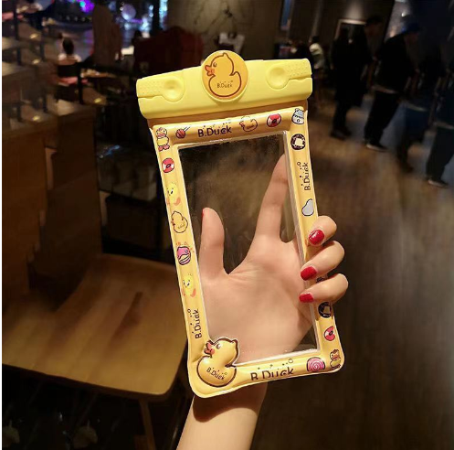 Waterproof Phone Pouch - Small Yellow Duck