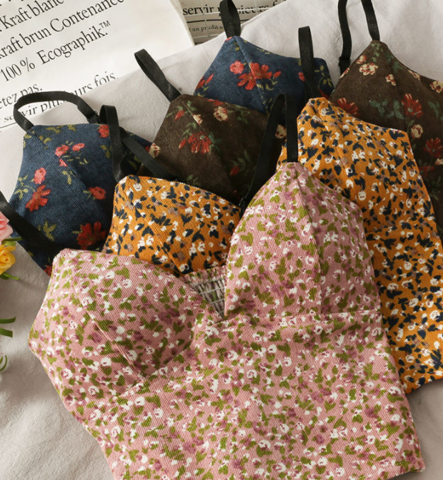 Sexy Open Back Women's Flower Print Tank Top