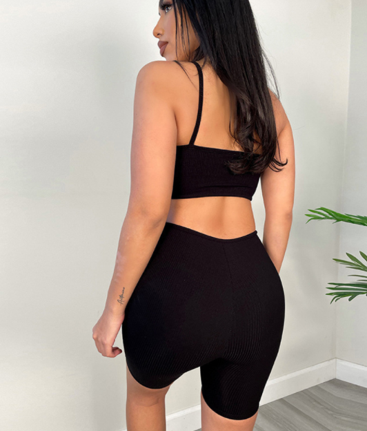 Hollow Out Spaghetti Strap Bodysuit Image 3
