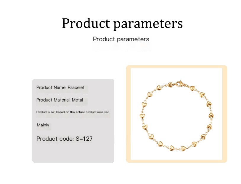 Elegante pulsera bañada en oro