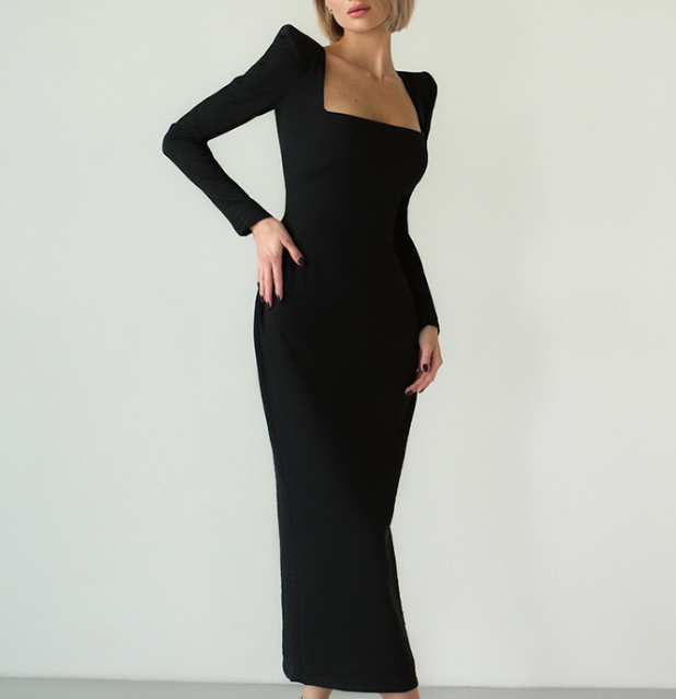 Chic Square Neck Dress Image 3
