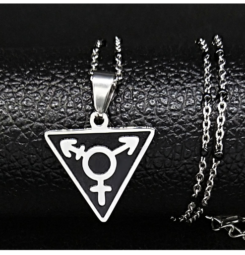 Stylish Triangle Pendant Necklace