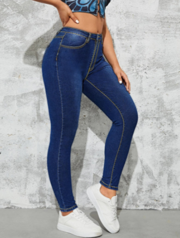 High Waist Skinny Jeans Features