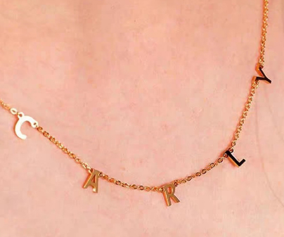 Personalized Necklace - White Gold