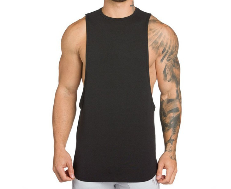 White Sleeveless T-Shirt