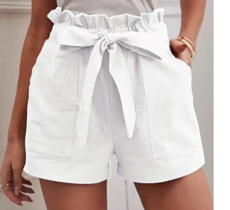 Wide-leg High Waist Shorts Image 4