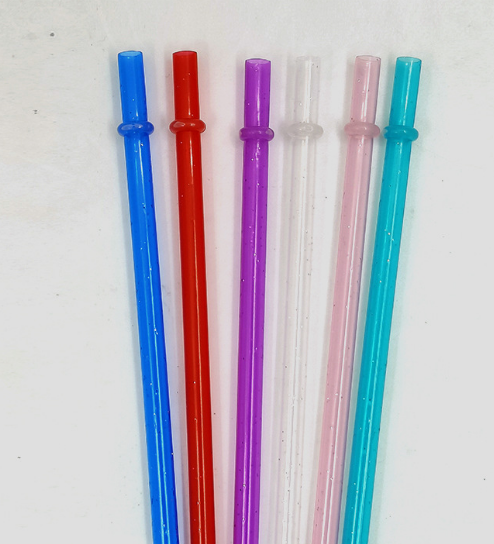 Vibrant Glitter Straws