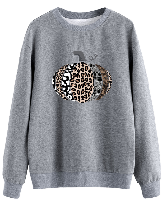 Women's Loose Long-sleeved Printed Hooded Sweatshirt - Image 2