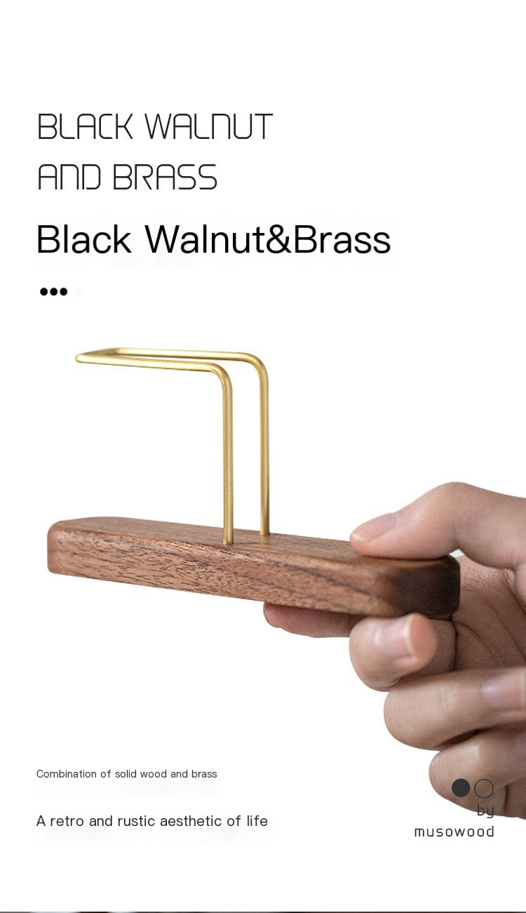 Black Walnut Coffee Filter Holder 3