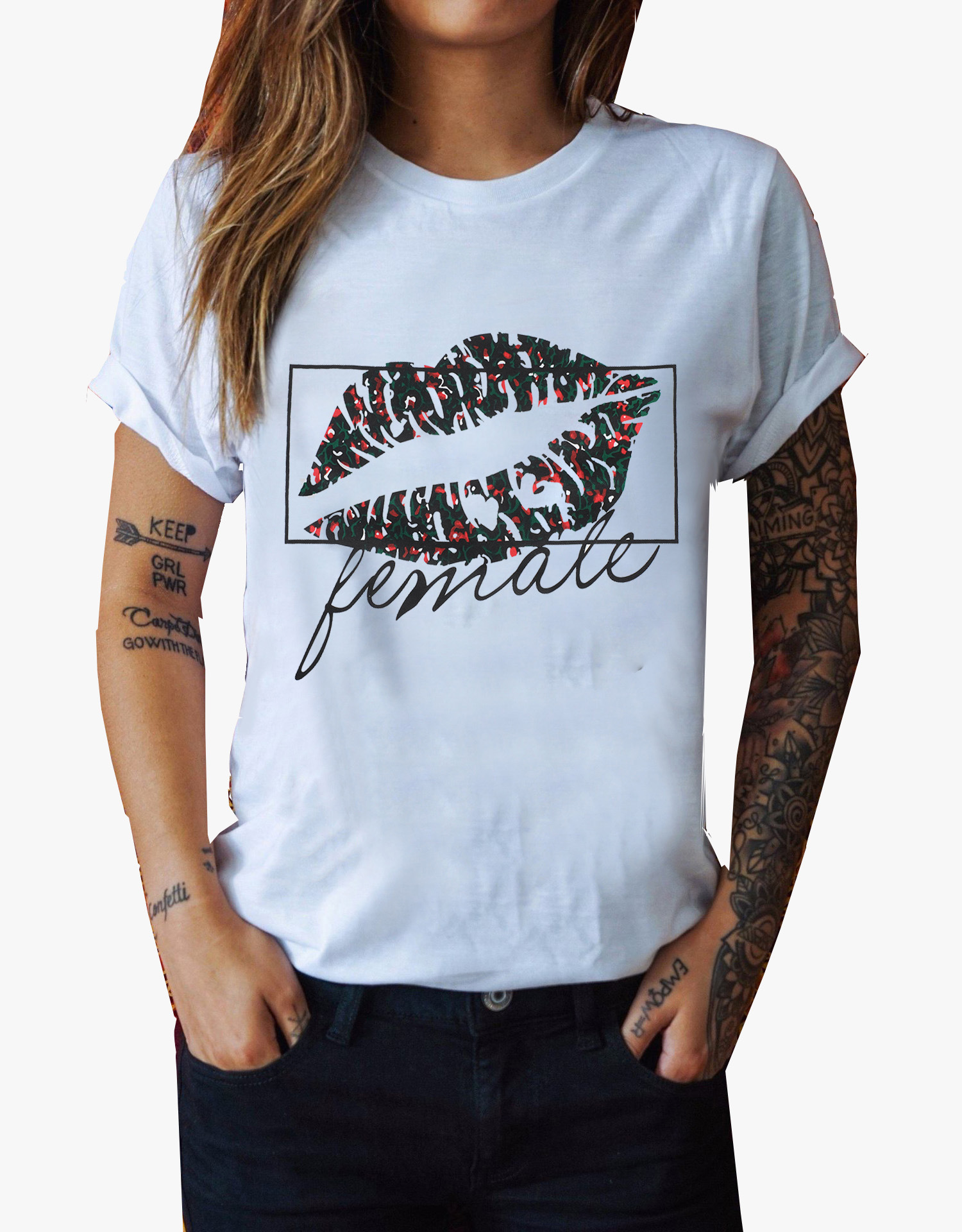 Lip Print T-Shirt 3