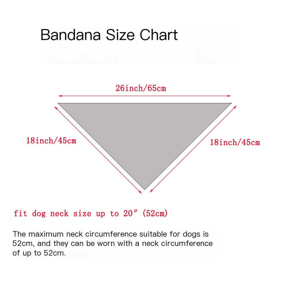 Pet Birthday Triangle Scarf - Red