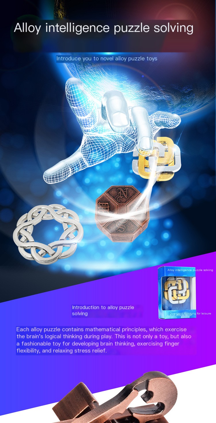 Magic Puzzle Zinc Alloy Lock 1
