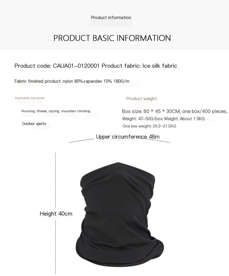 Cooling Neck Gaiter Color Options