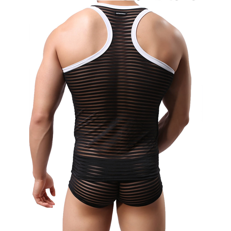 Men's Sexy Striped Vest