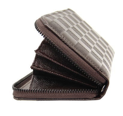 Men's Handheld Wallet - Light Coffee