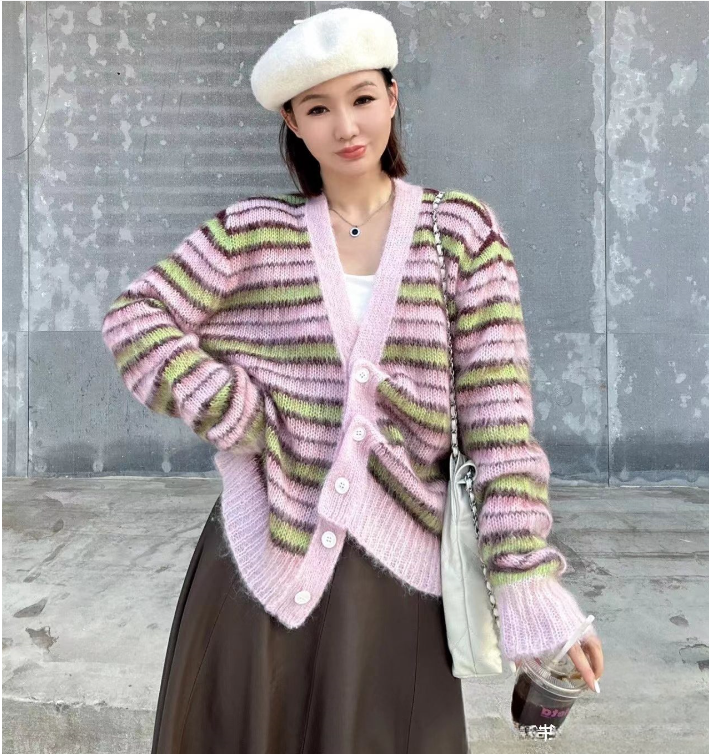 Mink Wool Cardigan Image 4