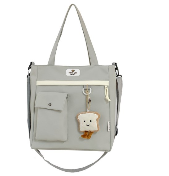 Multi-Pocket Color Block Crossbody Bag in Green