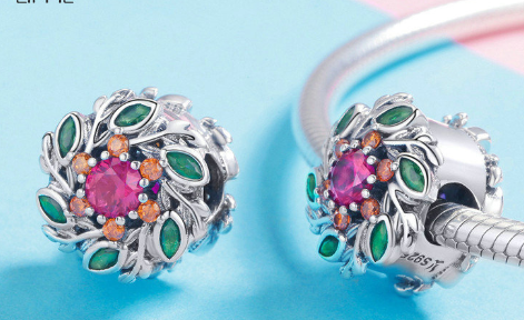 S925 Silver Rose Bracelet Image 2