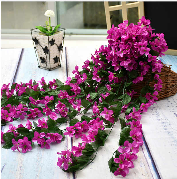 Violet Wall Hanging Flower Vine 1