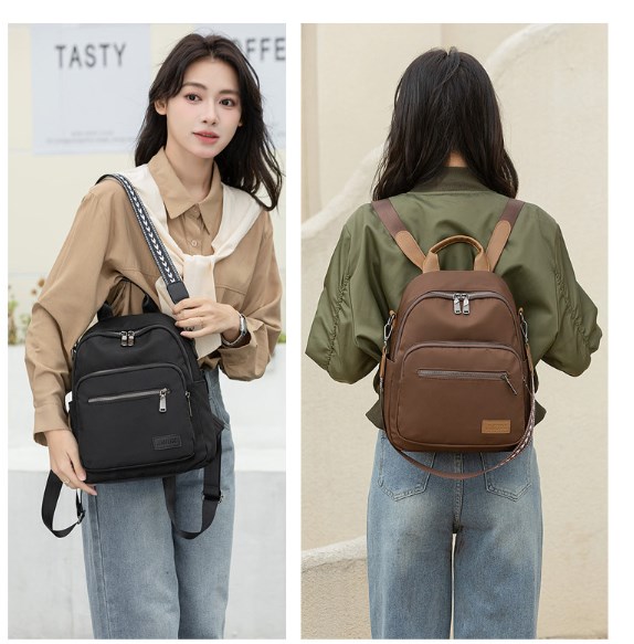 Travel Backpack - Milk Tea Color