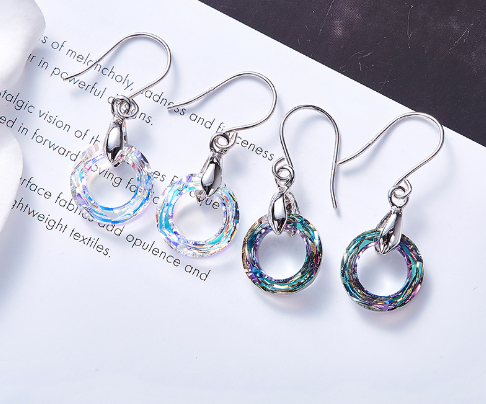 Geometric Circle Earrings 1