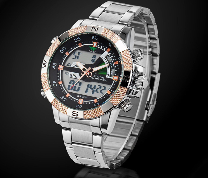 Men's Luxury Military Watch in Red
