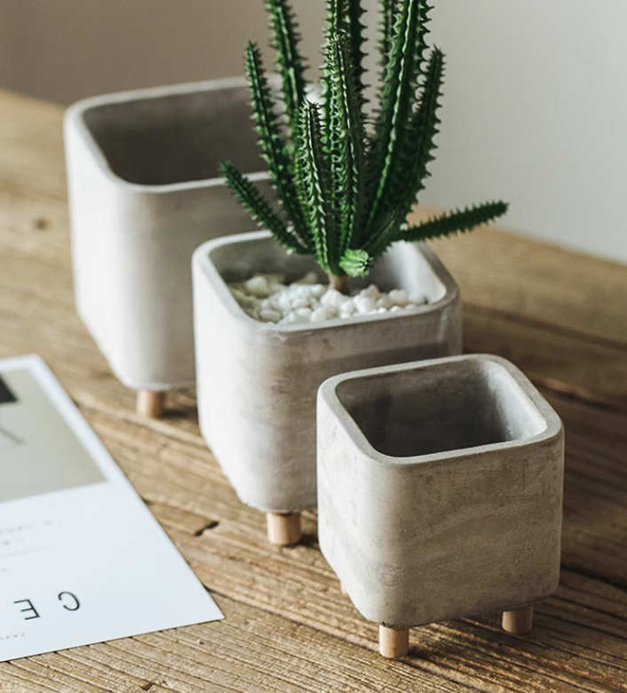 Cement Flower Pot Image 7