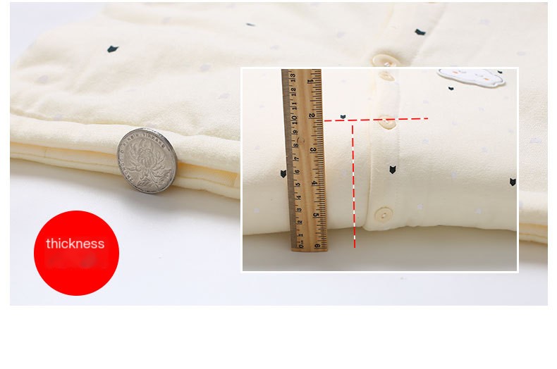 Children's underwear in autumn and winter, pure cotton 1-2 year old baby baby warm without bone thickening cotton clothes child suit