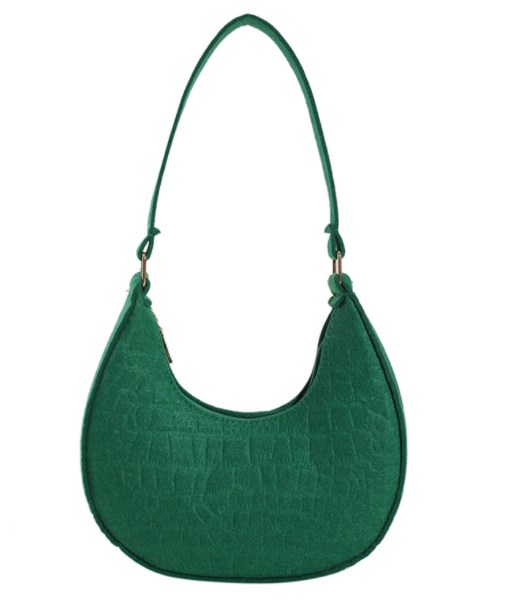 Crocodile Pattern Dumpling Bag - Orange