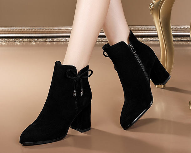 Winter High Heeled Ankle Boots - Image 3