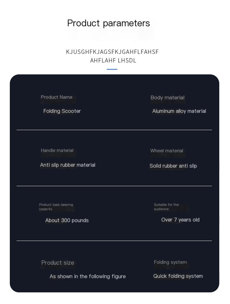 Adult scooter children teenagers big wheel two wheel 2 Wheel foldable city campus scooter with handbrake