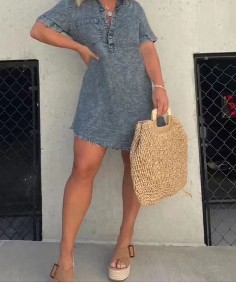 Lady® Long Shirt Dress with Pocket Image 7