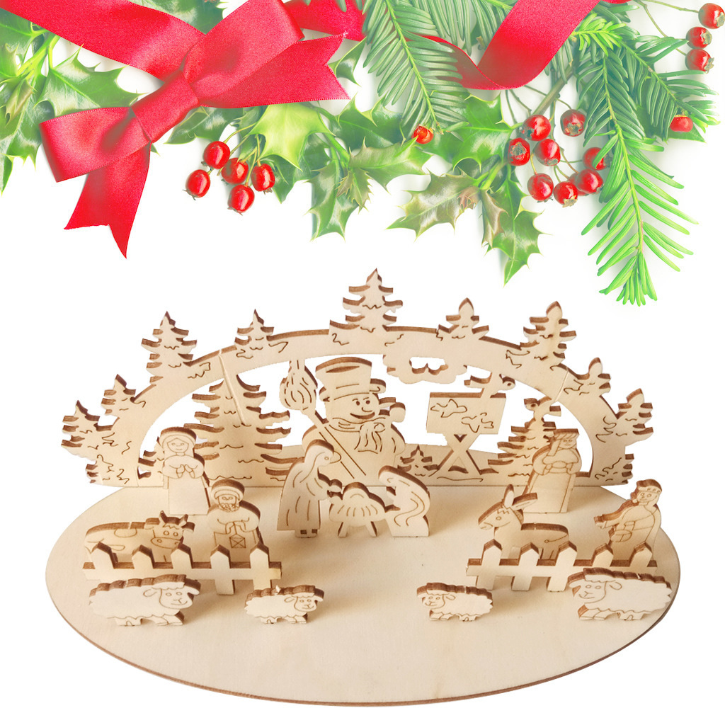 Christmas Mosaic Ornament - Church