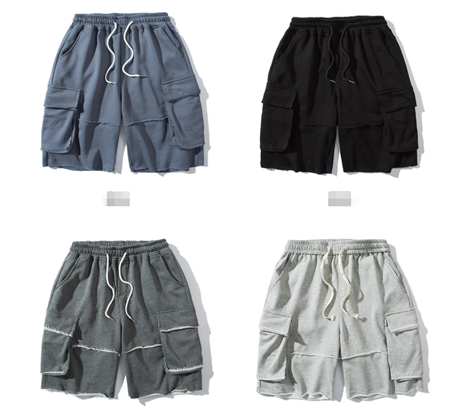 Ripped Seam Cargo Shorts 2