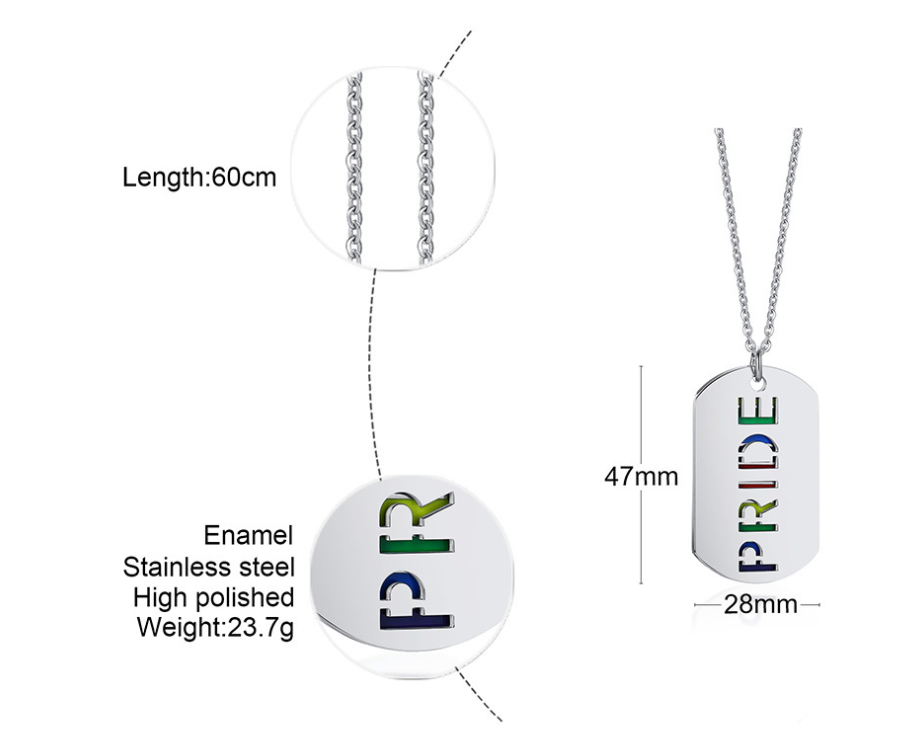 Rainbow Double Layer Necklace