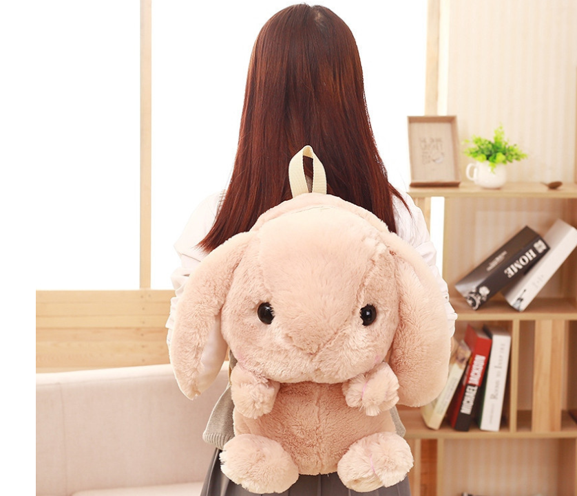 Plush Cartoon Bunny Backpack 3