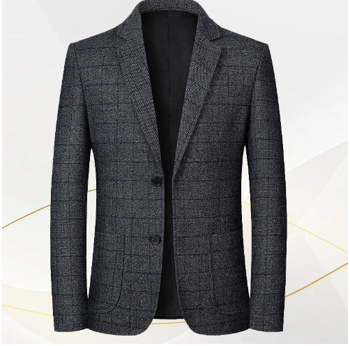 Men's Plaid Blazer Image 2